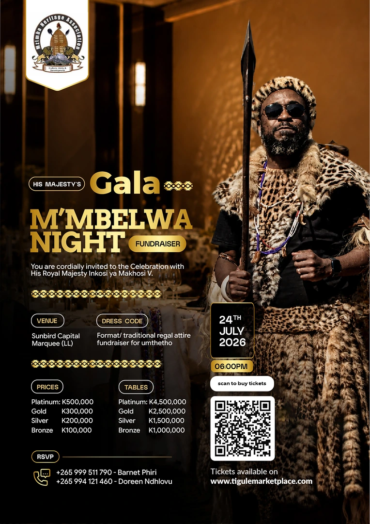 His Majesty’s Gala- M’mbelwa Night