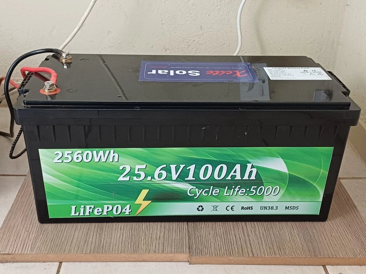 High-Performance 2.56kWh Lithium (LiFePO4) Battery – Lightly Used