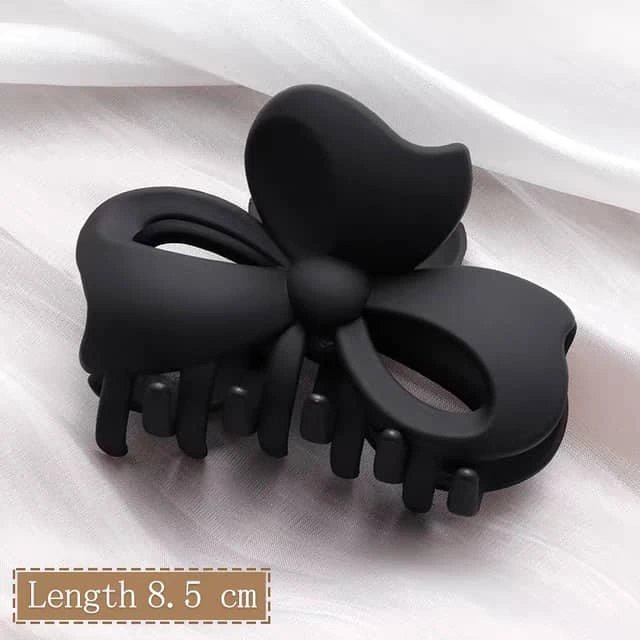 Bow-shaped hair claw clips
