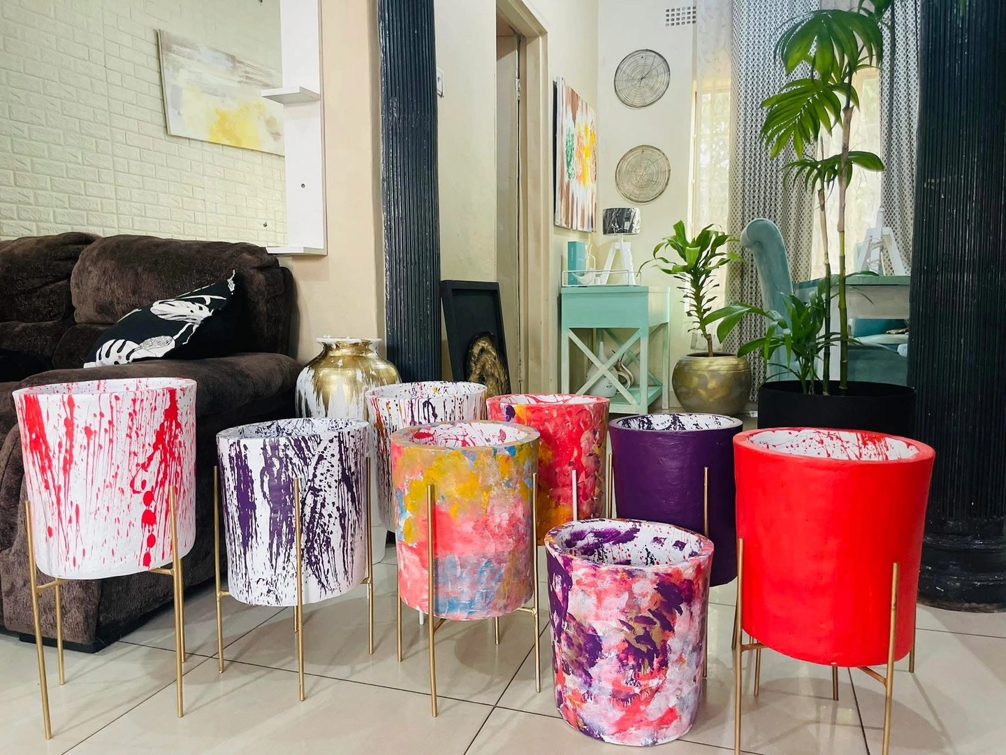 Flower pot and stand