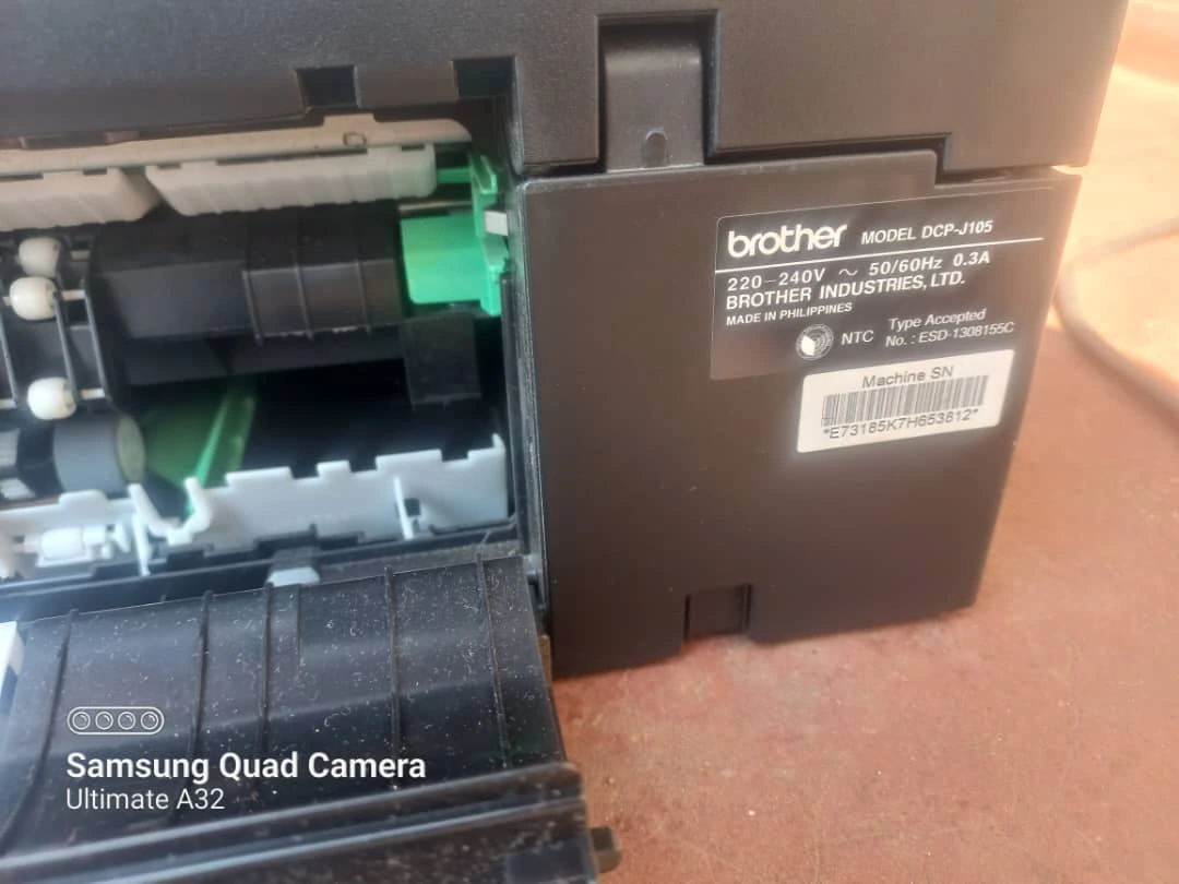 Brand new brother printer with no tornic