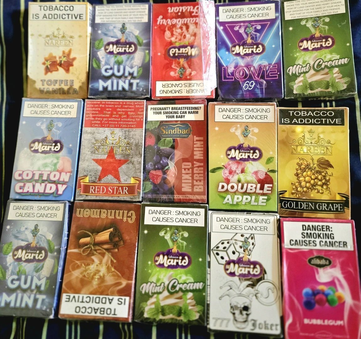Shisha flavours